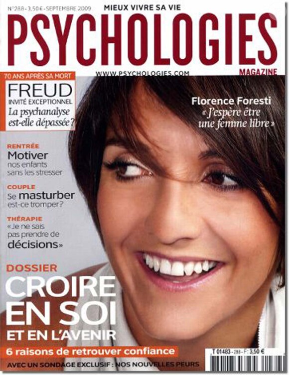 Florence Foresti en couverture Psychologies magazine, septembre 2009