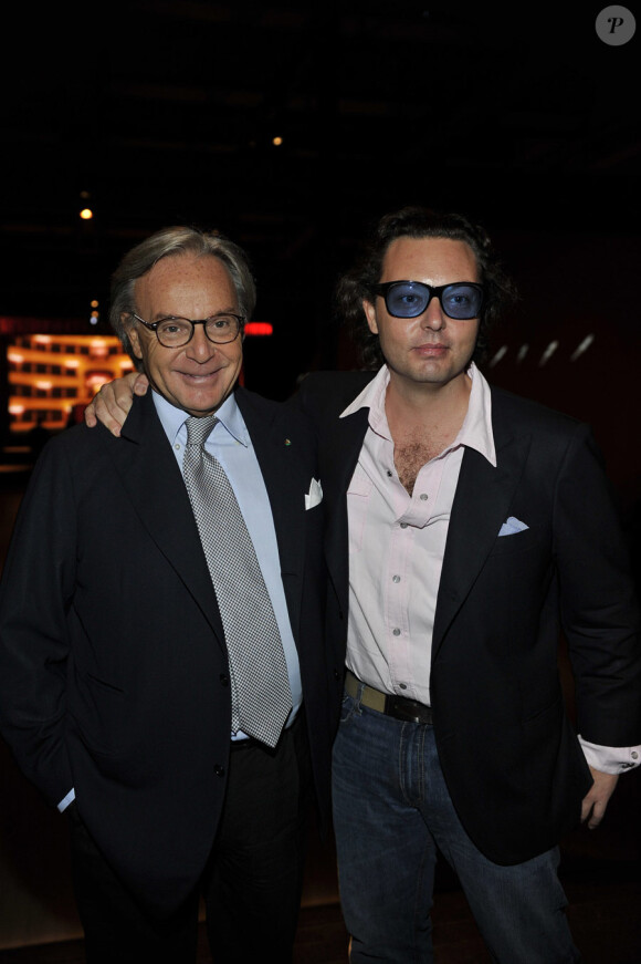 Diego Della Valle et son fils Emanuele lors de la soirée Tod's à la Scala de Milan, le 23 septembre 2010