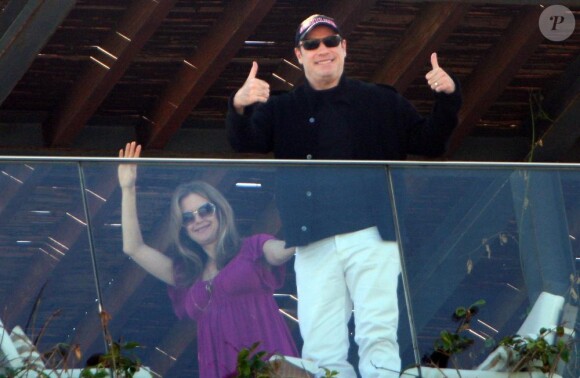 John Travolta et sa femme Kelly Preston