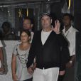 John Travolta et sa fille Ella, à Mumbai, en Inde