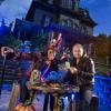Le docteur Facilier et Cauet fêtent Halloween à Disneyland Paris le 26 septembre 2010