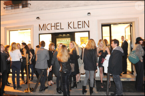 L'inauguration de la boutique de Michel Klein au 9 rue Jacob dans le 6e arrondissement de Paris le 30 septembre 2010