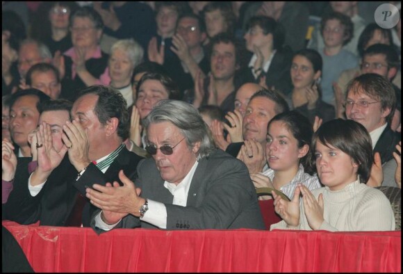 Alain Delon et Alain-Fabien en 2007.