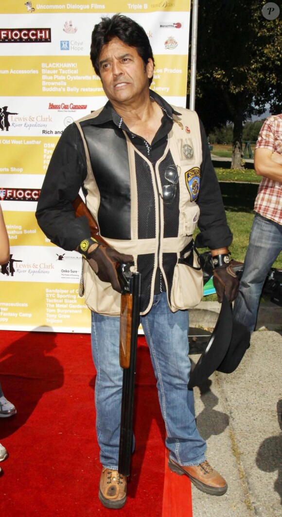 Erik Estrada à la Celebrity Sporting Clays Invitational, à El Monte, en Californie, le 9 octobre 2010