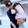 Katie Holmes et Suri Cruise à Prague, près de leur hôtel. Septembre 2010