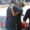 Heidi Klum et Seal se quittent à l'aéroport de Los Angeles. Septembre 2010
