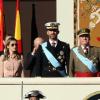 La famille d'Espagne à la fête nationale d'Espagne et Jour de l'Hispanité. Palais Royal de Madrid, le 12/10/2010
