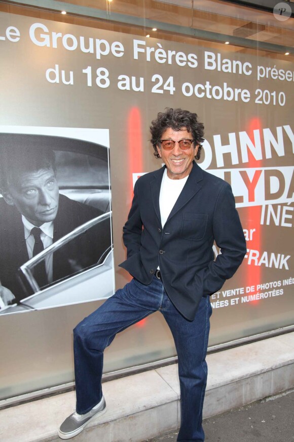 Inauguration exposition "Johnny Hallyday inédit par Tony Frank", Espace Pierre Premier, le 18 octobre 2010 : Tony Frank.