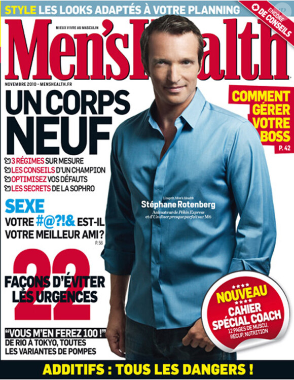 Men's health avec Stéphane Rotenbgerf en couverture (novembre 2010)