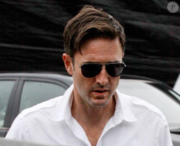 David Arquette et sa fille Coco sont allés chercher des citrouilles à Los Angeles le 24/10/10