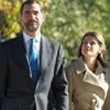 Letizia d'Espagne et Felipe à l'université Georgetown à Madrid le 26 octobre 2010