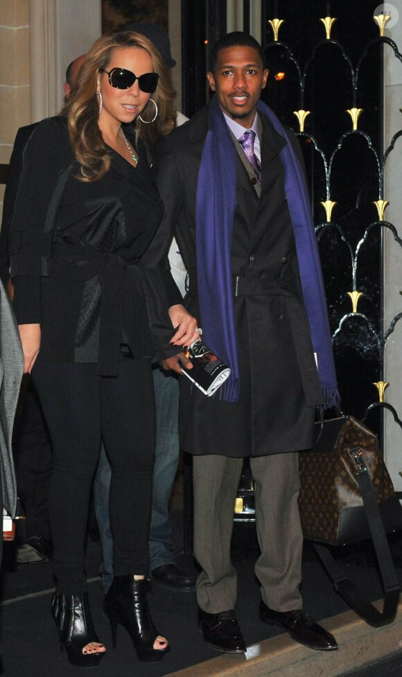 La chanteuse Mariah Carey et son mari Nick Cannon