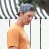 Matthew McConaughey fait visiter Austin et son acien collège à Camila Alves et leurs enfants Levi et Vida le 24 octobre 2010