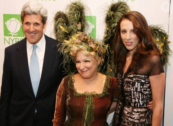 John Kerry, Bette Midler, Alexandra Kerry au 15ème Bette Midler Gala à New York