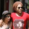 Lenny Kravitz et sa fille Zoë, New York, 16 juillet 2010