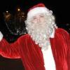 Père Noël lors de l'inauguration du marché de Noël à Paris en 2008