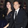 Eric Besson et sa superbe femme Yasmine lors du dîner d'Etat à l'Elysée le 4 novembre 2010