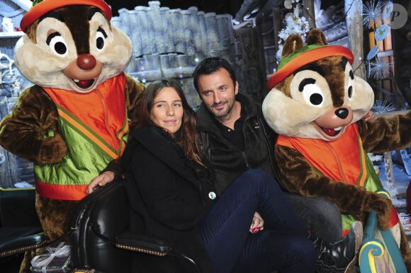 Zoé Félix et Frédéric Lopez lors de l'avant première mondiale du nouveau dessin animé de Disney, Raiponce, le 6 novembre 2010 à Paris