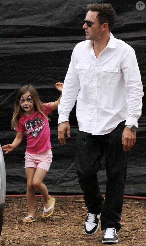 David Arquette et sa fille Coco, Los Angeles, le 24 octobre 2010