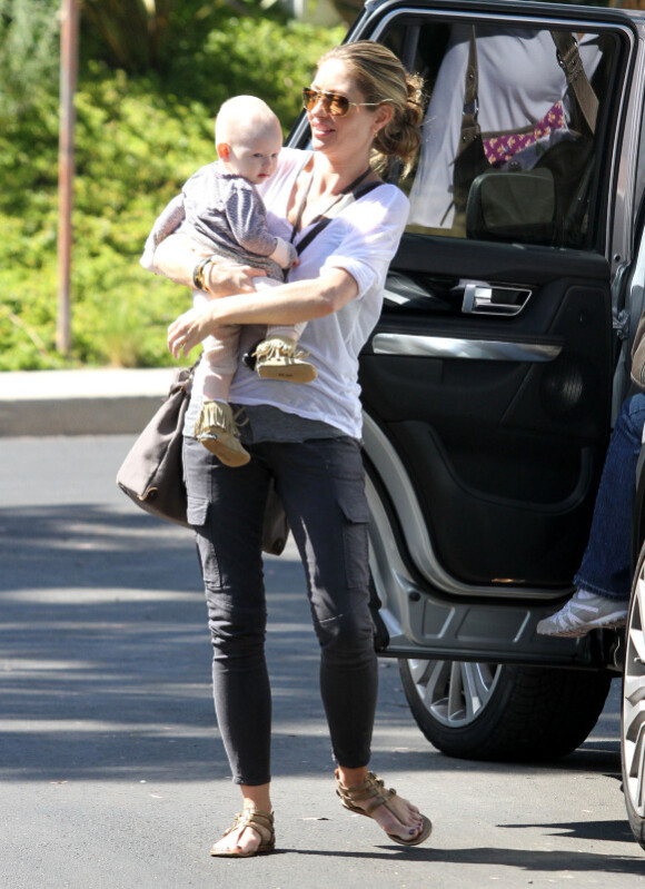 Rebecca Gayheart et sa fille Billie, en septembre 2010