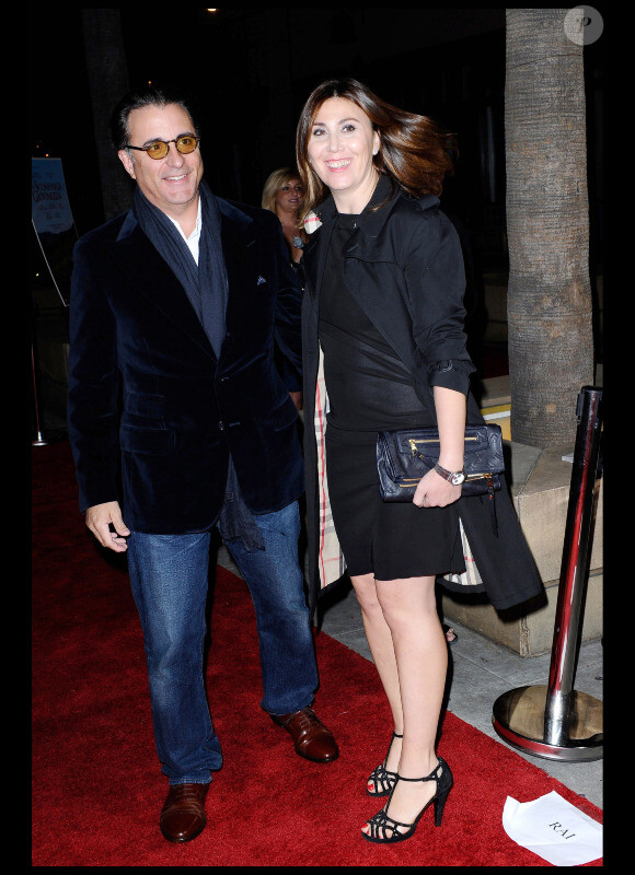 Andy Garcia et Eleonora Pratelli lors de l'avant-première de La Prima Cosa Bella à Los Angeles le 10 novembre 2010