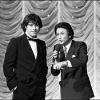 Michel Drucker et John Travolta dans Champs-Elysées, dans les années 80