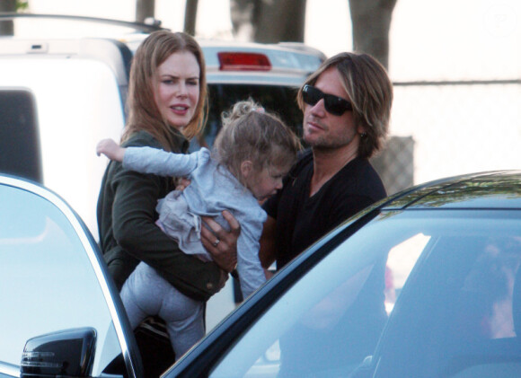 Nicole Kidman, Keith Urban et leur petite Sunday Rose (6 novembre 2010 à Los Angeles)