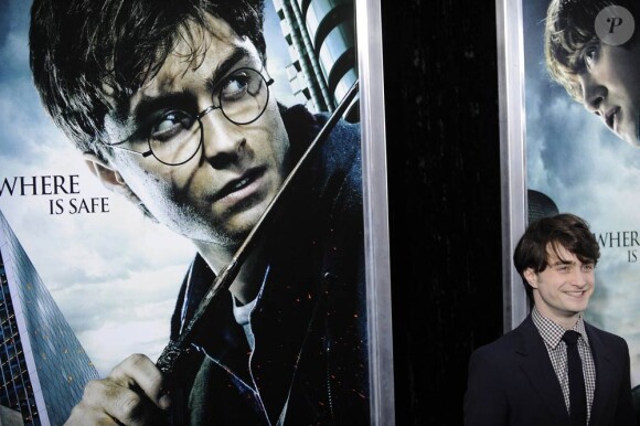 Daniel Radcliffe lors de la première new-yorkaise de Harry Potter le 15 novembre 2010.