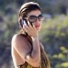 Elisabetta Canalis sur la plage, le 1er novembre 2010 à Los Cabos au Mexique