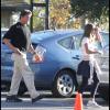 Sylvester Stallone va chercher ses filles à l'école, à Los Angeles, le 17 novembre 2010