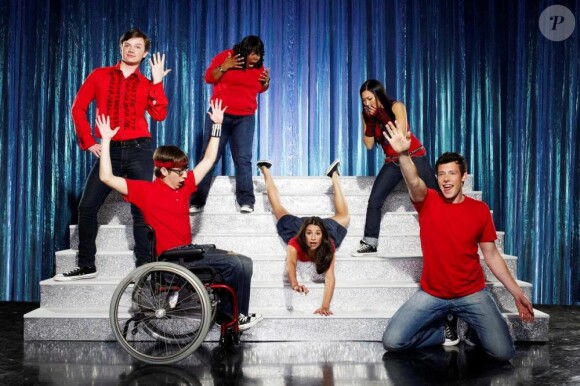 Une partie de la troupe de Glee.