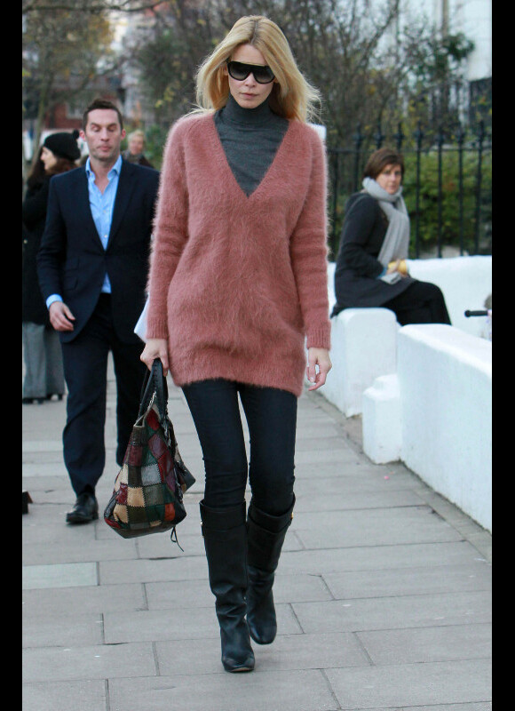Claudia Schiffer à Londres, le 25 novembre 2010.