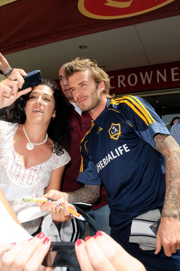 David Beckham à Newcastle en Australie, le 26 novembre 2010