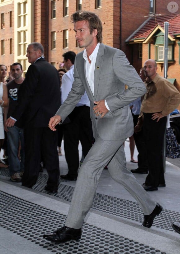 David Beckham se rend à un dîner, à Newcastle, le 26 novembre 2010