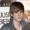Conférence de presse et remise de disque d'or à Justin Bieber, à Madrid, le 27 novembre