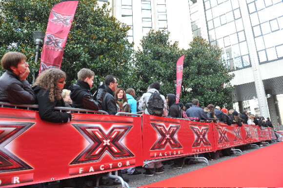 Sandrine Corman et Jérôme Anthony lors des pré-castings de X-Factor à Paris les 11 et 12 novembre 2010