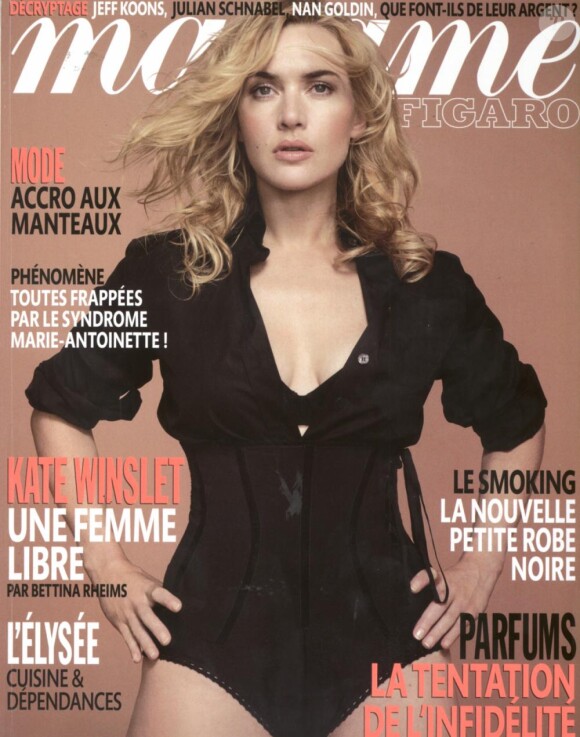 Kate Winslet en couverture de Madame Figaro du 11 décembre 2010