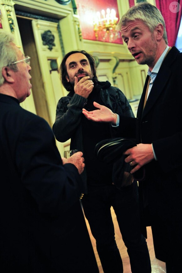 André Manoukian enregistre l'émission Je hais les dimanches pour France Inter, à Lyon, le 10 décembre 2010