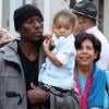 Tyrese Gibson, sa fille Shayla et sa grand-mère dans les rues de Los Angeles, le 11 décembre 2010