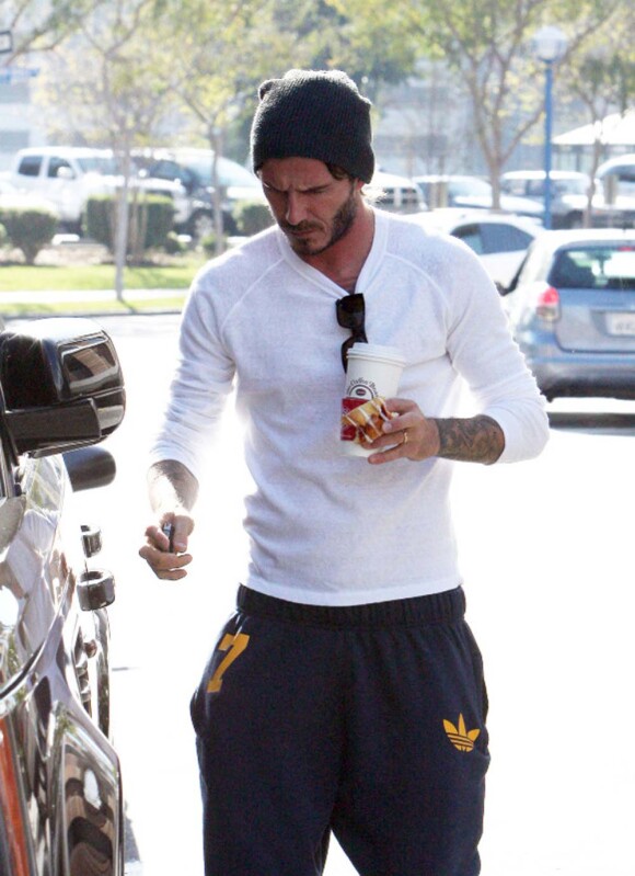 Davd Beckham à Los Angeles, le 12 déccembre 2010