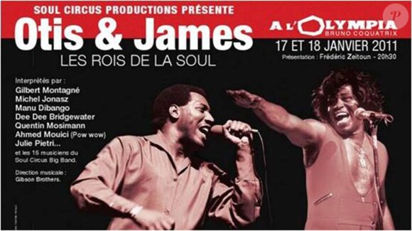 Un plateau d'artistes éclectique et inattendu investira la scène de l'Olympia les 17 et 18 janvier 2011 pour un hommage à la soul d'Otis & James.