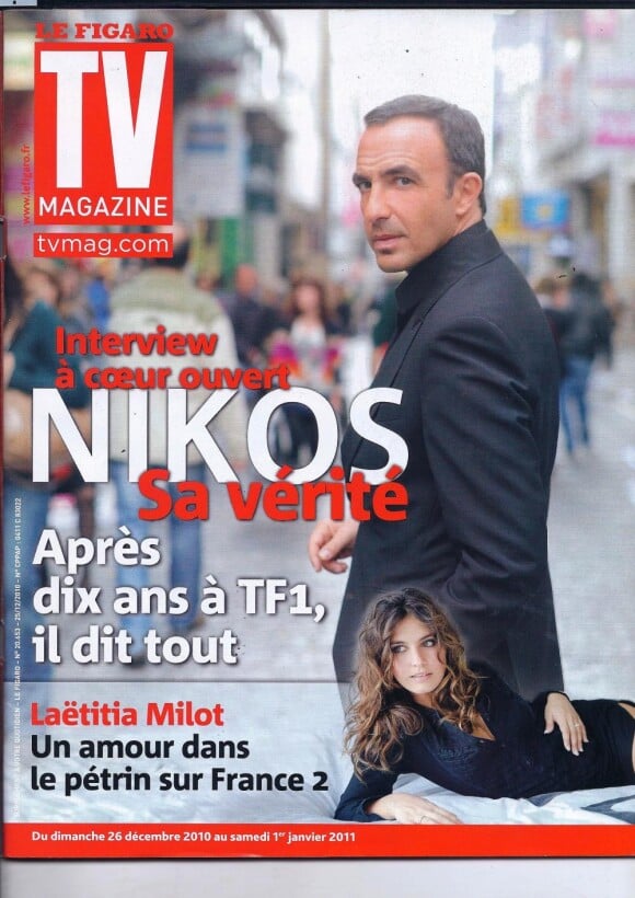 Nikos Aliagas en couverture de TV Magazine