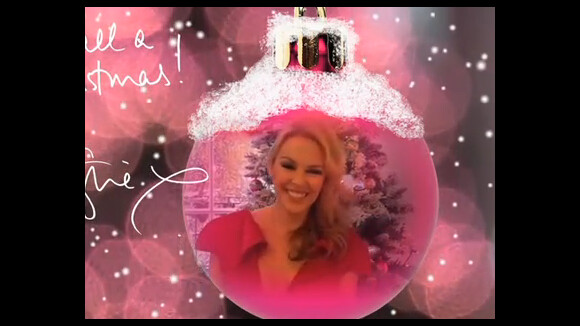Kylie Minogue, surexcitée par les fêtes, vous souhaite un joyeux Noël !