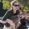 Jennifer Garner et Ben Affleck emmènent leur fille Violet chez l'ophtalmologiste puis chez l'opticien à la fin du mois de décembre à Los Angeles