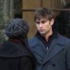Chace Cawford et Tika Sumpter sur le tournage de Gossip Girl à New York le 5 janvier 2011