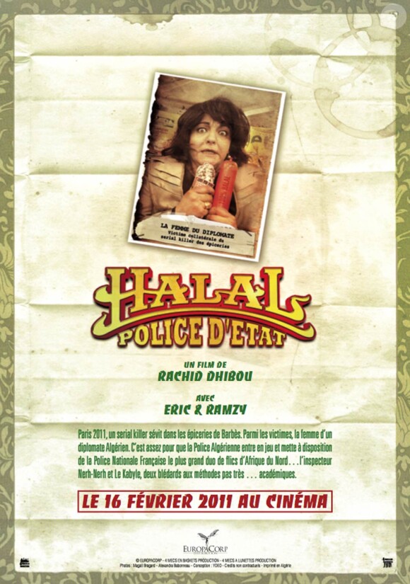 Le calendrier promo de Halal Police d'Etat, en salles le 16 février 2011.