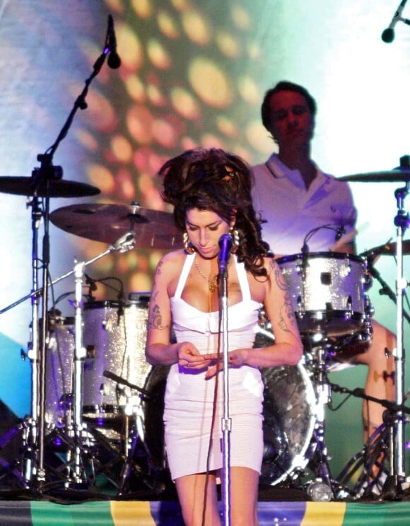 Amy Winehouse en concert le 8 janvier 2011 à Florianopolis, au Brésil, dans le cadre du festival Summer Soul 2011.