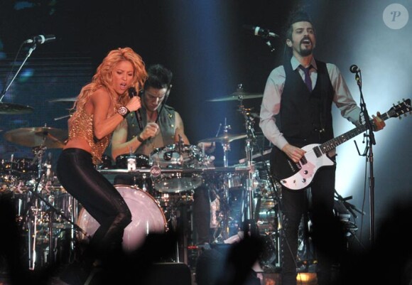 Shakira en concert à Bercy en décembre 2010