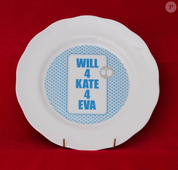 Kate Middleton et le prince William s'uniront le 29 avril. A cette occasion, une agence de création a imaginé des assiettes humoristiques.