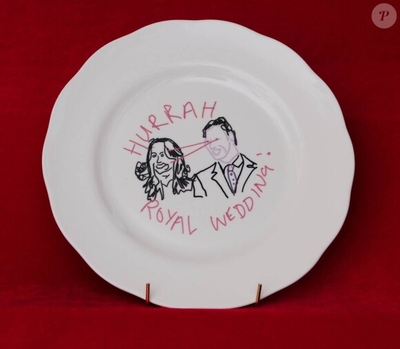 Kate Middleton et le prince William s'uniront le 29 avril. A cette occasion, une agence de création a imaginé des assiettes humoristiques.